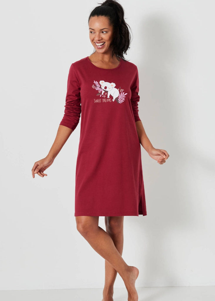Koala print nightgown