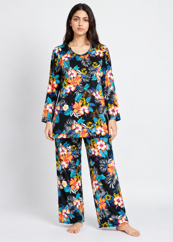 Flatter wide leg Trouser With Long Shirt