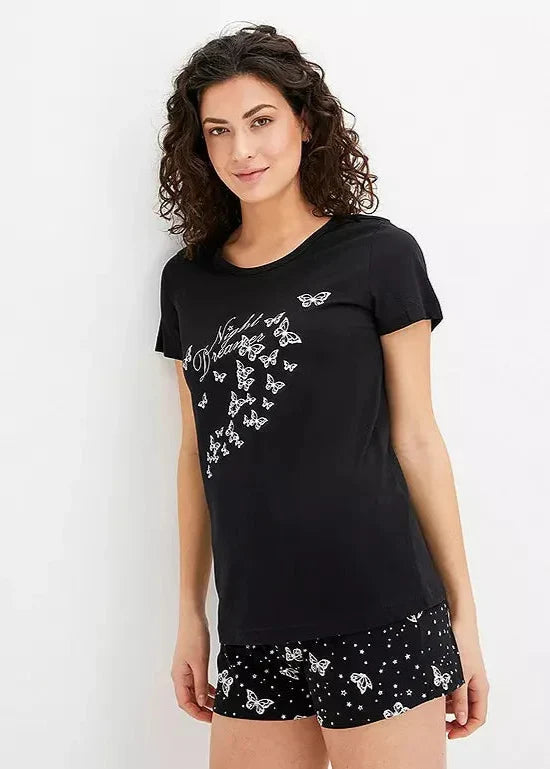 Butterfly Print Short Pyjamas Set