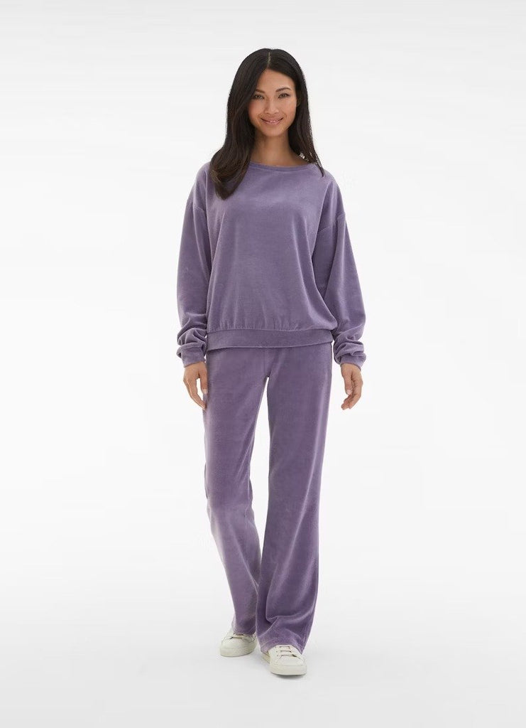 Velvet Track Suit Purple