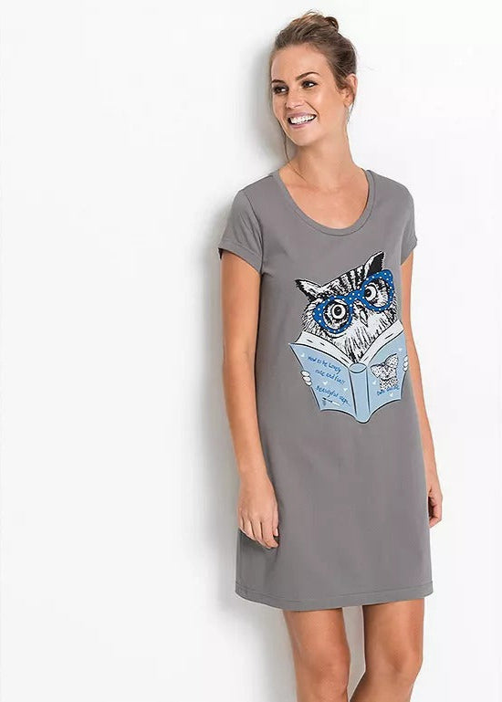 Comfortable nightgown with a fun print