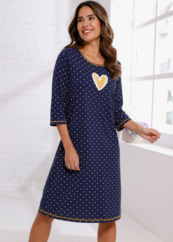 Polka Dot Long Night Shirt