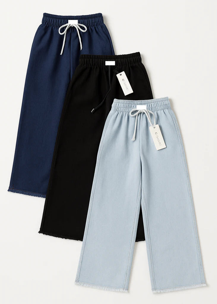 Pack of 3 Elastic Waist Denim Pant