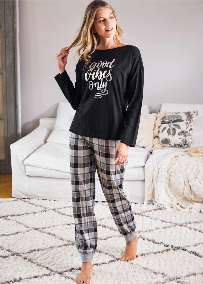 Playful Pajamas With Oversized Shirt – Fine Fashion