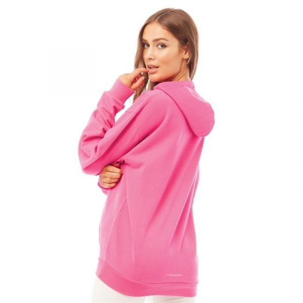 Bright Pink Women Pull over Hoodie – Fine Fashion