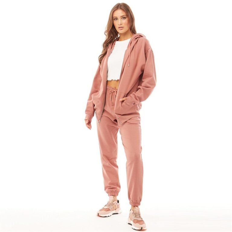 Dusty Pink Women Track Suit – Fine Fashion