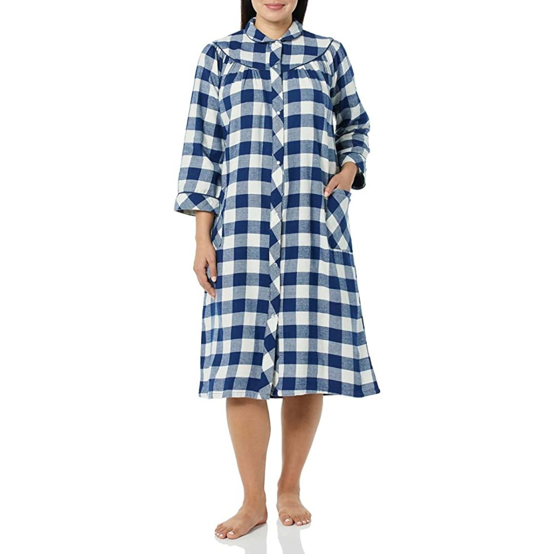 Flannel Snap-Front Duster – Fine Fashion